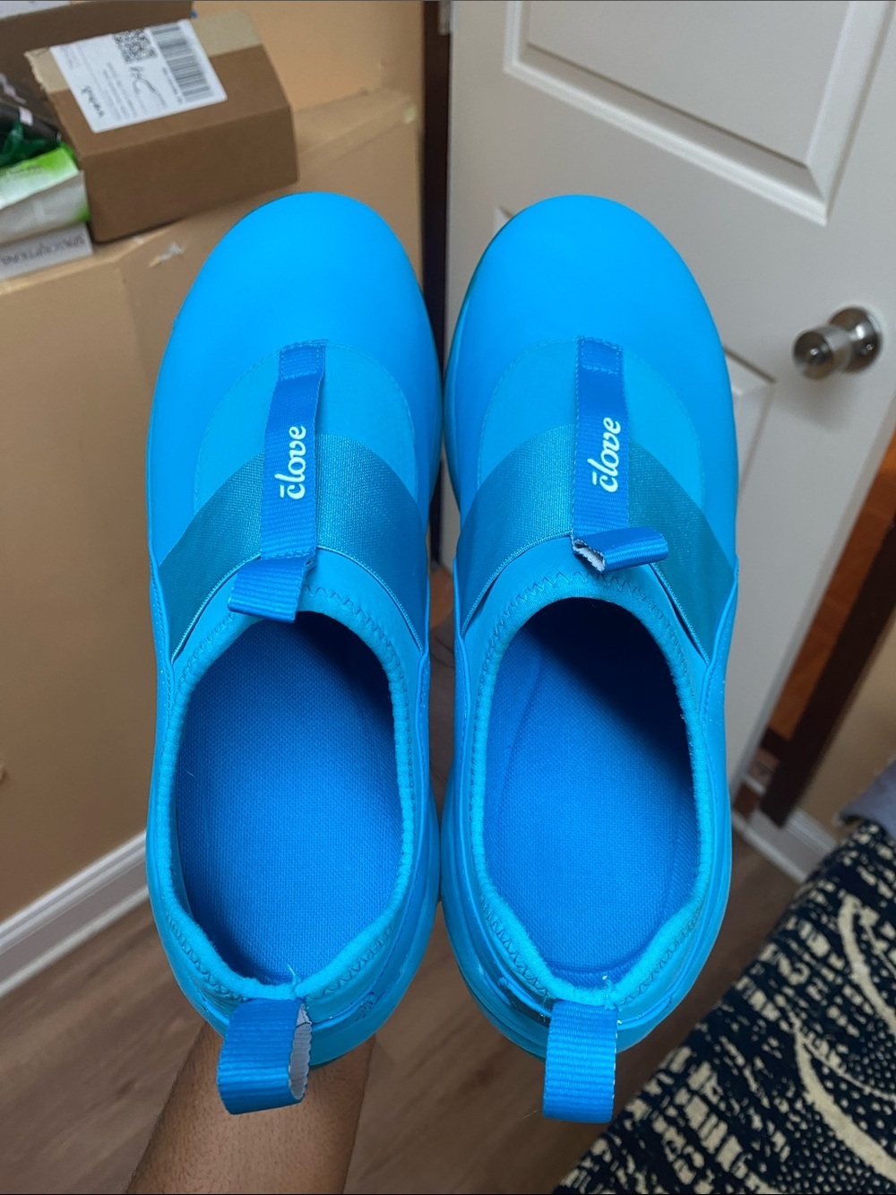 Clove Solo Laceless Slip On Nursing Sneakers “Cerulean Blue” Men’s Size 12 - Picture 12 of 14